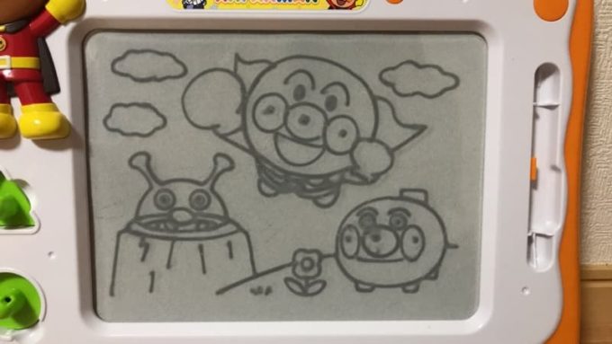 アンパンマン お絵かきボード 天才脳らくがき教室