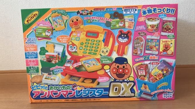 ピピッとおかいもの! アンパンマンレジスターDXの箱