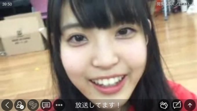 真野彩里愛 FES☆TIVE(フェスティブ)加入時のツイキャス