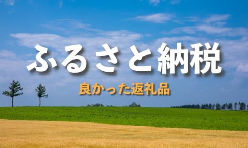 ふるさと納税の返礼品 良かったものをブログでレビュー