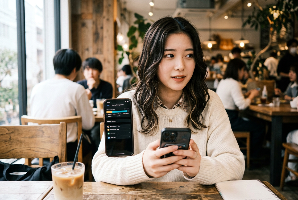 佐野 心音さんのスマホ容量対策