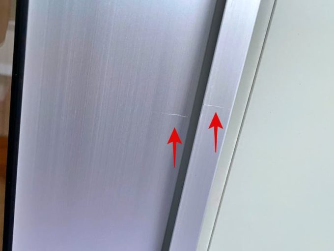 新築 施主検査のチェック箇所 サッシの傷